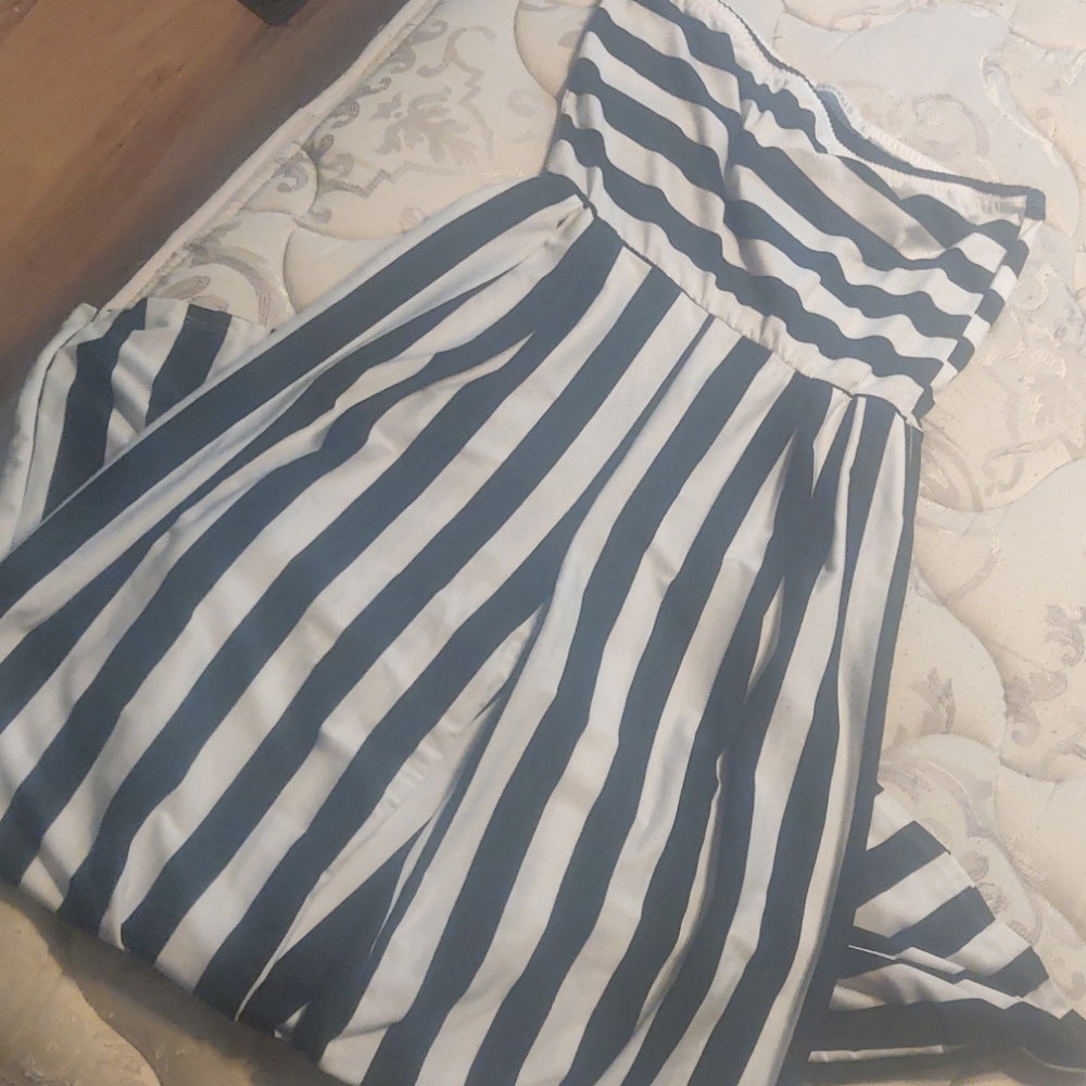 Black and white jumpsuit